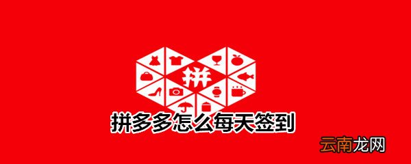 拼多多怎么每天签到