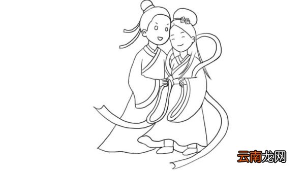 牛郎织女连环画简笔画 牛郎织女连环画简笔画步骤