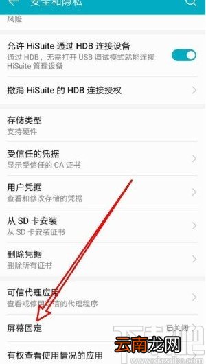 华为荣耀9X固定屏幕的设置方法