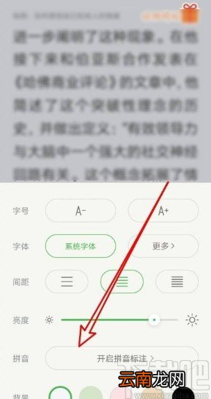 百度阅读app打开拼音标注功能的方法