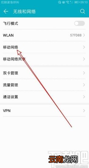 华为mate30切换4G网的方法步骤