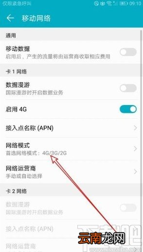 华为mate30切换4G网的方法步骤
