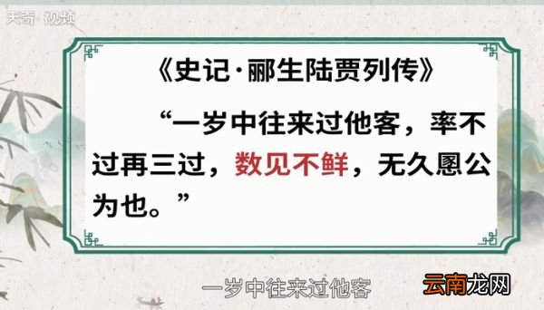 数见不鲜的意思 什么是数见不鲜