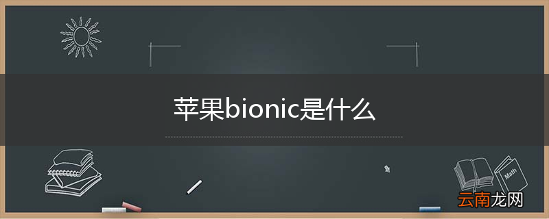 苹果bionic是什么
