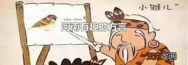 河南有趣的方言