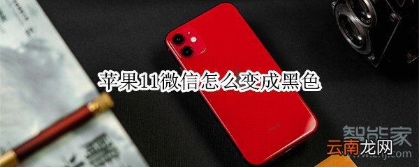 苹果11微信怎么变成黑色