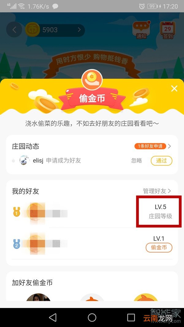 淘宝金币庄园怎么看等级