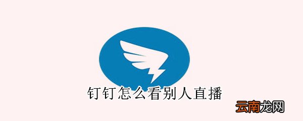 钉钉怎么看别人直播