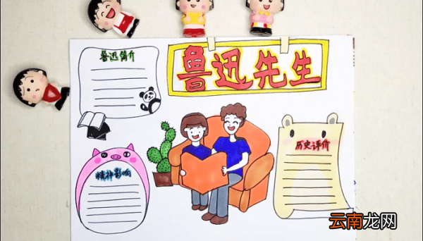 鲁迅的手抄报 鲁迅的画报