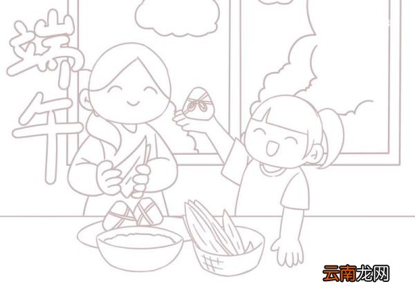 以端午节为主题的简笔画 端午节简笔画