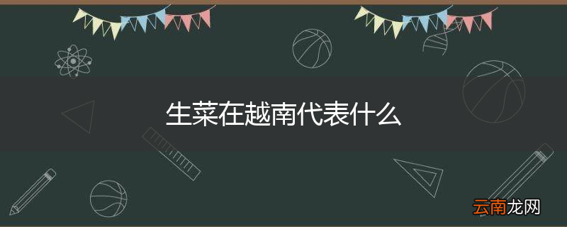 生菜在越南代表什么