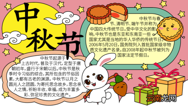 中秋节的来历手抄报 中秋节的来历手抄报的画法