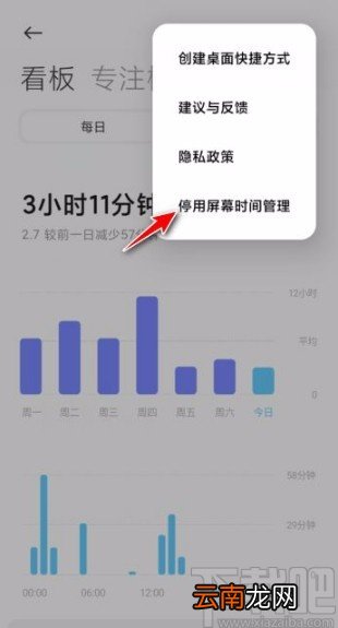 小米手机停用屏幕时间管理功能的方法