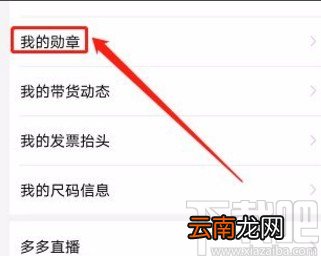 拼多多app查看我的勋章的方法
