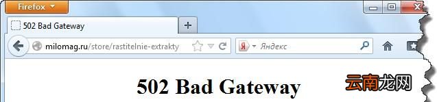 502 Bad Gateway是什么意思？