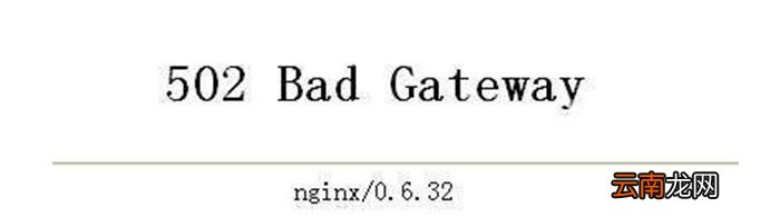 502 Bad Gateway是什么意思？