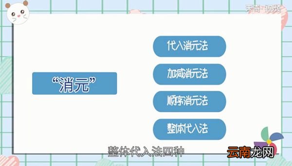 什么叫二元一次方程 二元一次方程是什么