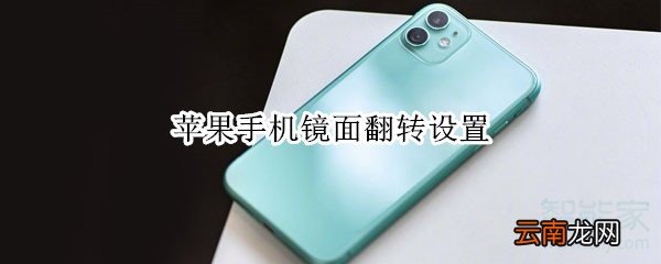 苹果手机镜面翻转设置