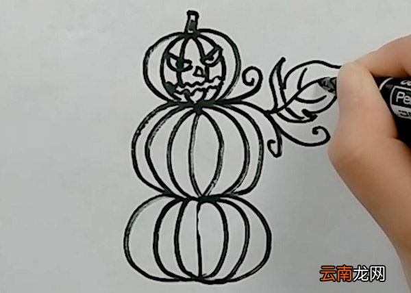 叠南瓜简笔画 南瓜简笔画图片