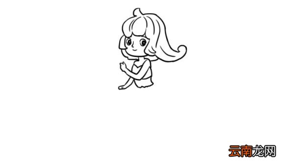 美人鱼公主简笔画