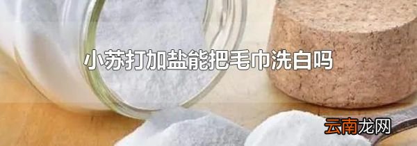 小苏打加盐能把毛巾洗白吗