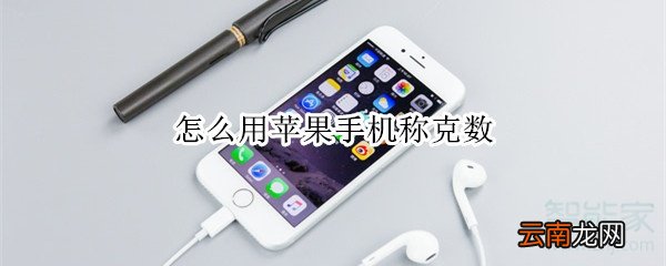 怎么用苹果手机称克数