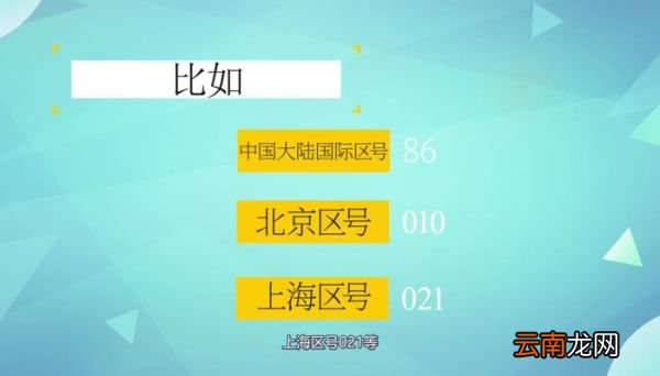 区号是什么 什么是区号