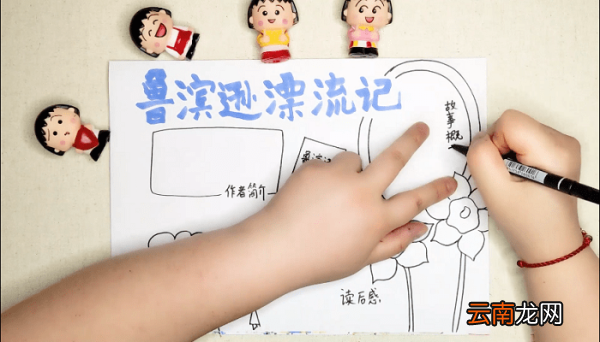鲁滨逊漂流记手抄报 鲁滨逊漂流记画报