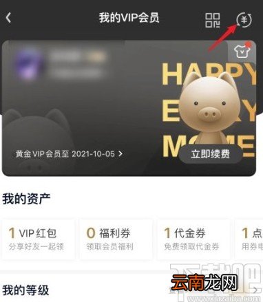 爱奇艺app查看会员购买记录的方法