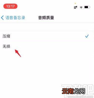 苹果手机调整备忘录音频质量的方法