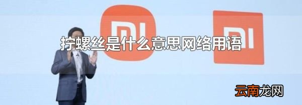 拧螺丝是什么意思网络用语