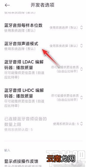小米手机更改蓝牙音频声道模式的方法