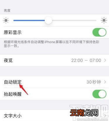 苹果手机修改自动锁定时间间隔的方法