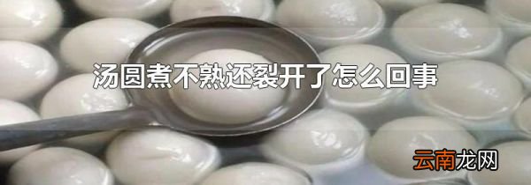汤圆煮不熟还裂开了怎么回事