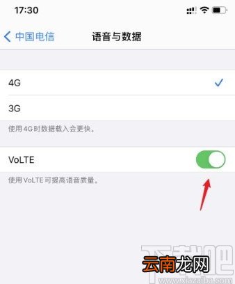 苹果手机关闭volte功能的方法