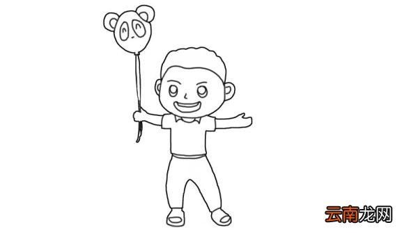 小男孩简笔画画法小男孩简笔画步骤