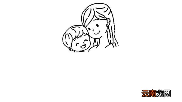 伟大的母爱简笔画的教程伟大的母爱简笔画的画法