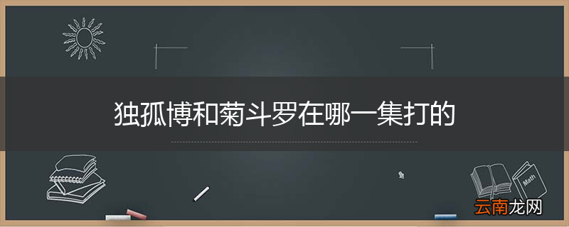 独孤博和菊斗罗在哪一集打的