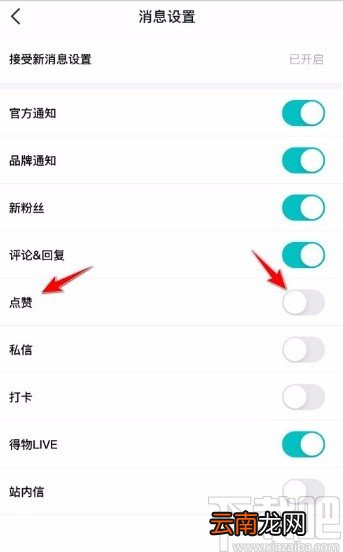 得物app开启点赞消息通知功能的方法