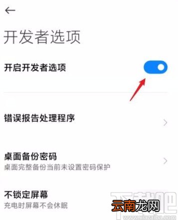 小米手机关闭开发者模式的方法