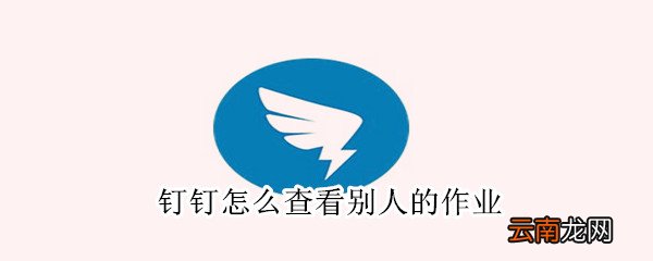 钉钉怎么查看别人的作业