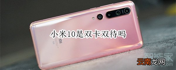 小米10是双卡双待吗