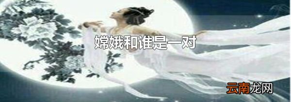 嫦娥和谁是一对