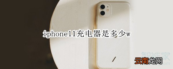 iphone11充电器是多少w