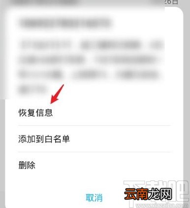 华为P40恢复拦截短信的方法