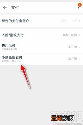 淘宝app开启小额免密支付功能的方法