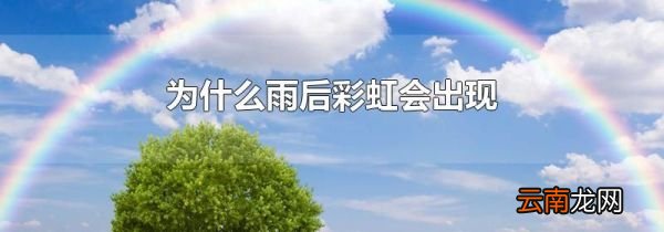 为什么雨后彩虹会出现