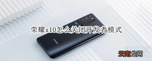 荣耀x10怎么关闭开发者模式