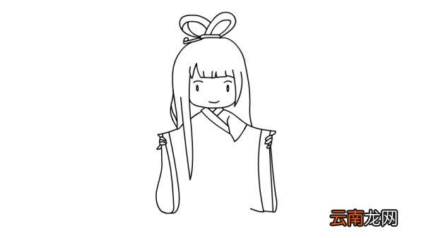 古风简笔画人物女怎么画