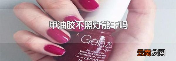 甲油胶不照灯能干吗